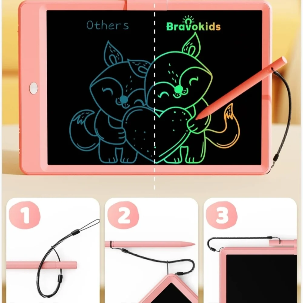 Pink Drawing Tablet for Kids